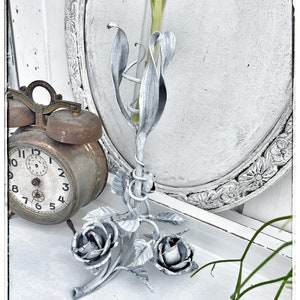 Kerzenständer Shabby, Blumenhalter, Rosen Bild 5