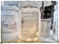 Lantern, Shabby Look, Shabby Style, Lantern Glass, Angel, Christmas, Linen, Print, Light