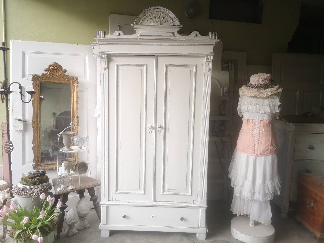 wardrobe wardrobe shabby chic vintage brocantecountry - etsy singapore