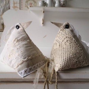 chicken, chickens, fabric chicken, shabby chic, Easter, Easter decoration