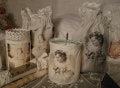 Lantern, Shabby Look, Shabby Style, Lantern Glass, Angel, Christmas, Linen, Print, Light
