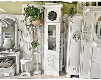 Reloj reloj de pie vintage estilo shabby chic casa de campo
