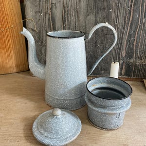 Enamel pot, coffee pot