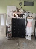 Filing cabinet, office cabinet, brocante, DDR furniture, blackboard paint, drawer cabinet, vintage, retro