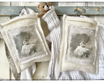 Beutel, Geschenkbeutel,Vintage, Leinen , Shabby Chic , Sprüche