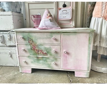 reserved!!!chest of drawers, chest of drawers Shabby Chic rose