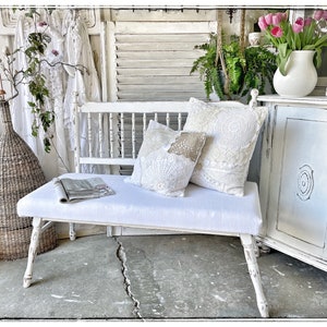 Bench, chair bench, vintage, seating, furniture, vintage, shabby chic, country house style,