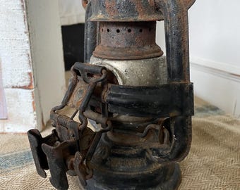 Antique Feuerhand 175 Superbaby Kerosene Lamp – With Rare Bicycle