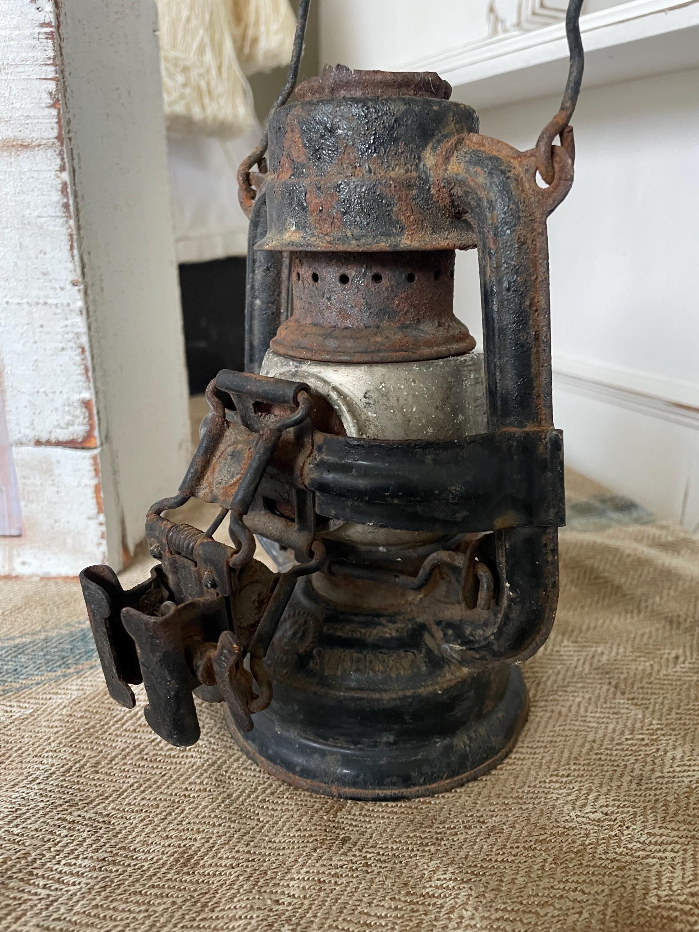 Antique Feuerhand 175 Superbaby Kerosene Lamp – With Rare Bicycle