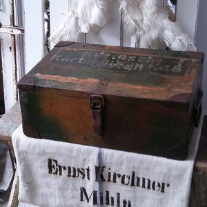 Vintage Munitions Holzkiste Bild 3