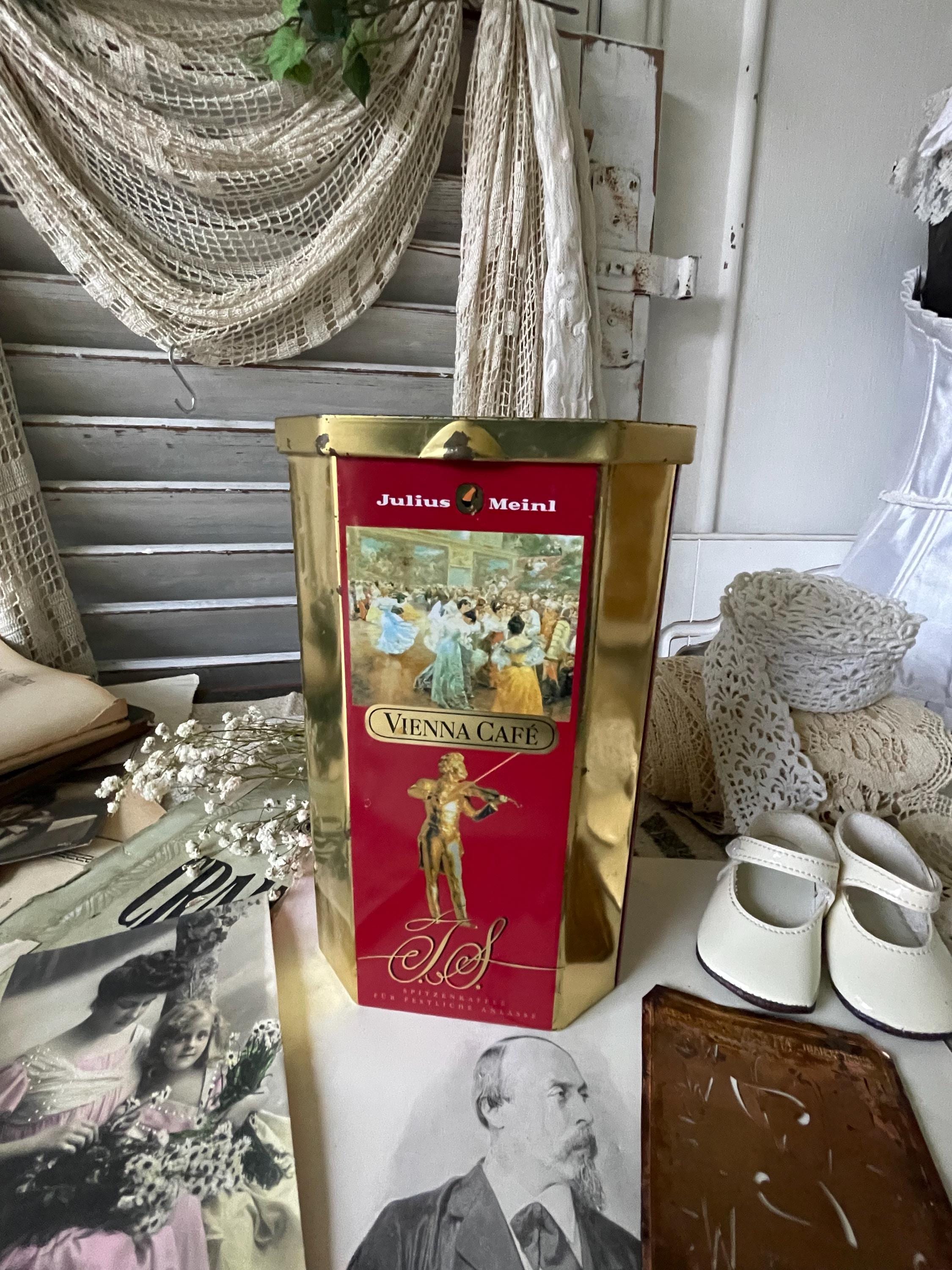 Julius Meinl Vintage Coffee Tin | Vienna Café Octagonal Tin