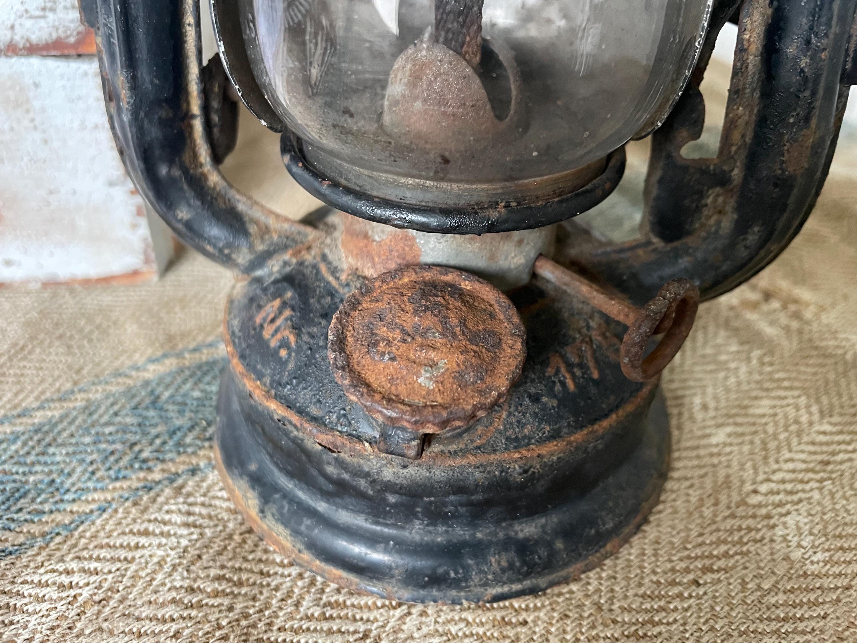 Antique Feuerhand 175 Superbaby Kerosene Lamp – With Rare Bicycle
