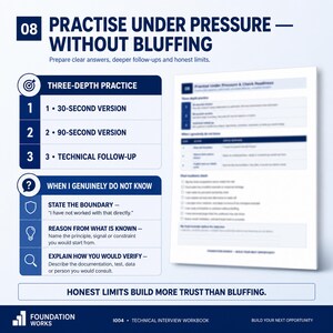 Technical Interview Prep Workbook | Explain Projects, Decisions, Problem Solving (Digital Download) 画像 10