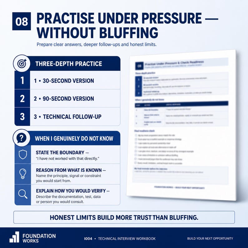 Technical Interview Prep Workbook | Explain Projects, Decisions, Problem Solving (Digital Download) 画像 10