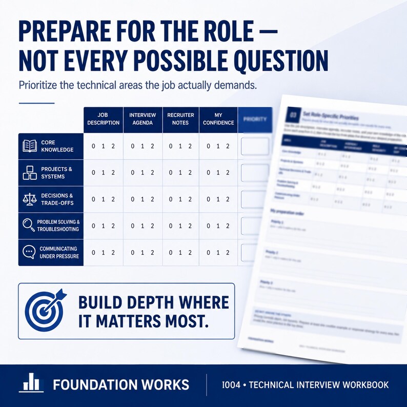 Technical Interview Prep Workbook | Explain Projects, Decisions, Problem Solving (Digital Download) 画像 7