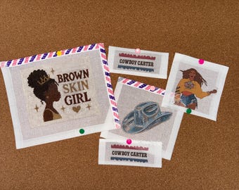 Beyonce Nadelspitze Canvases, Cowboy Carter, Heimkehr, Rennisance