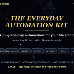 Everyday Automation Kit | 7 Make.com Templates (Digital Download)
