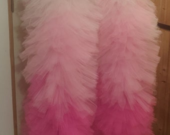 Giant Vegan Tulle Boa: Custom Ombre Colors, Burlesque Drag Queen