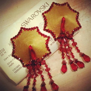 Nippies Pasties Bijoux Showgirl Burlesque Swarovski Modèles uniques
