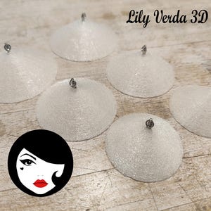 Base Pasties Nippies Burlesque 3D print avec spinner pour tassel pompon