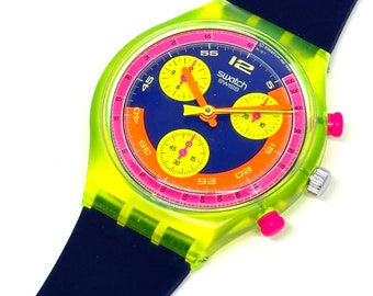 Swatch Chrono Grand Prix (故障、ジャンク品) GRAND PRIX – Swatch Vintage Collection