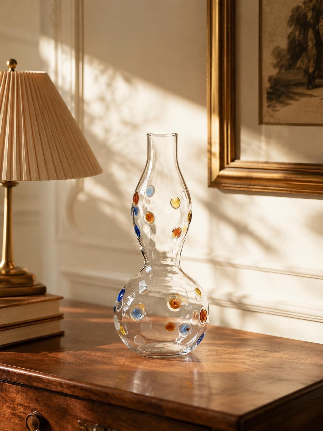 Glass Polka Dot Vase - Etsy