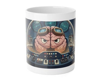 Hyperfocus Mode Activated Mug | Funny ADHD Coffee Cup | Neurodivergent Brain Control Center Mug