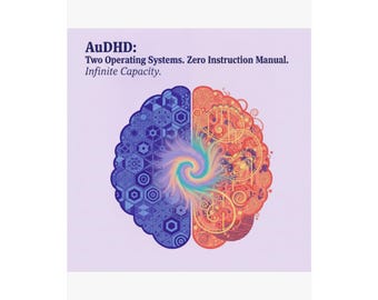 AuDHD Brain Art Print | Geometric Chaos Wall Art (Poster)