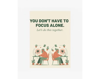 Body Doubling Poster | ADHD Neurodivergent Wall Art (Digital Download)