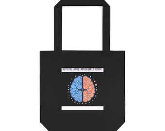 AuDHD Tote Bag | Neurodivergent Brain Wiring Canvas | ND Pride Bag