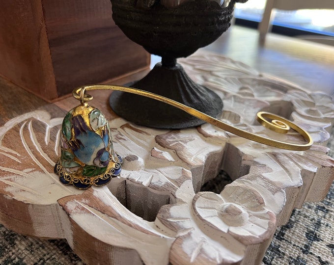Vintage Enamel Flower Candle Snuffer, Cloisonne, Birds and Bees Etsy