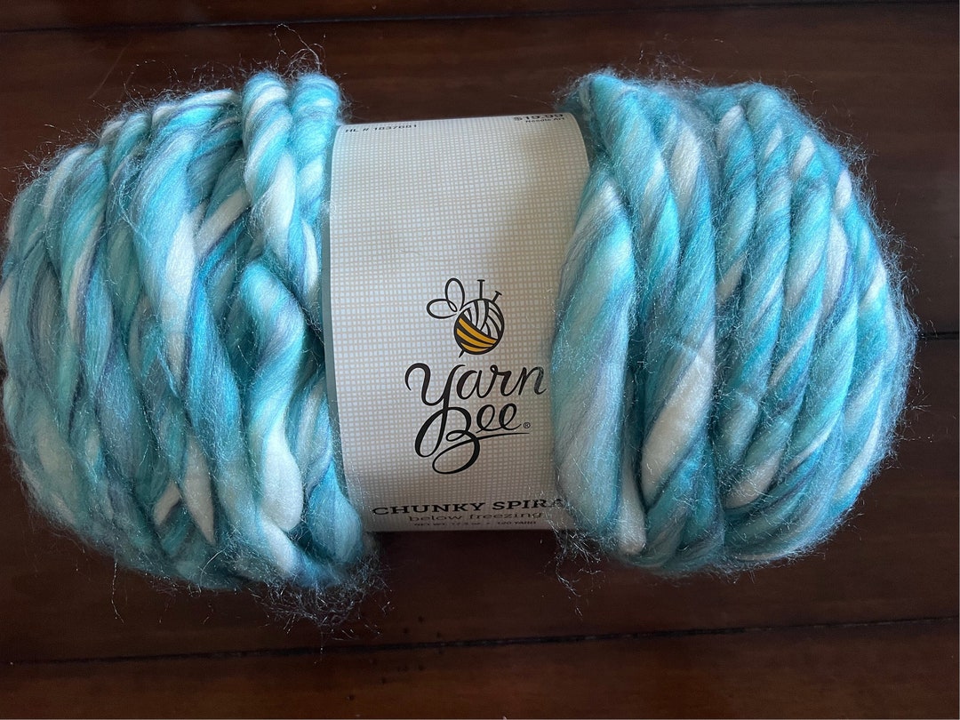 Yarn Bee Chunky Spiral Yarn in Below Freezing Etsy