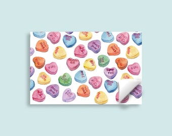 Valentine's Day Placemat Parties | Conversation Hearts