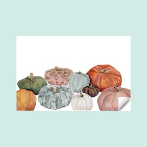 Pumpkin Thanksgiving Fall Paper Placemat