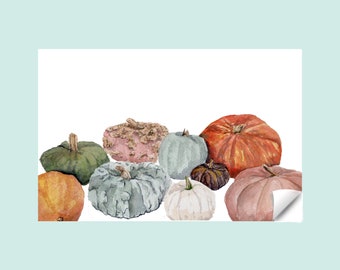 Pumpkin Thanksgiving Fall Paper Placemat