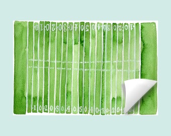 Football Field Placemat Parties & Tailgates