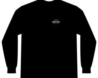 Block Island Lighthouses Men's Long Sleeve Shirt, Thermal Waffle Knit, Light Duty Design