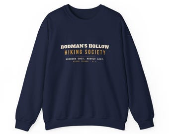 Rodmans Hollow Hiking Society Sweatshirt, Block Island Crewneck, Funny Hiking Gift, Rhode Island Trail Sweatshirt