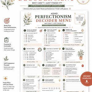 Menu di decodifica del perfezionismo nell'ADHD, Strumento per le funzioni esecutive (PDF)