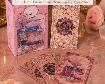 Gilded Lenormand Oracle Deck | Waterproof PVC Tarot Cards | Luxury Gold Foil Divination Set | Fortune Telling Gift | 40/36 Cards System