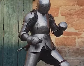 Full Medieval Knight Armor Set | Steel Cosplay Reenactment Costume