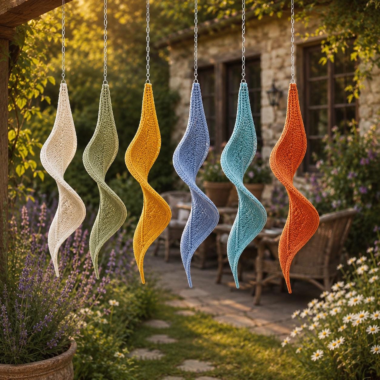 Spiral Wind Spinner Garden Tutorial