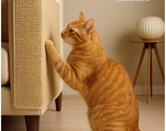Alfombrilla autoadhesiva para rascadores de gatos, protector de muebles, protector de pared para sofá