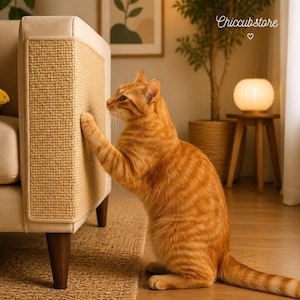 Self-Adhesive Cat Scratch Mat, Furniture Protector, Sofa Wall Guard