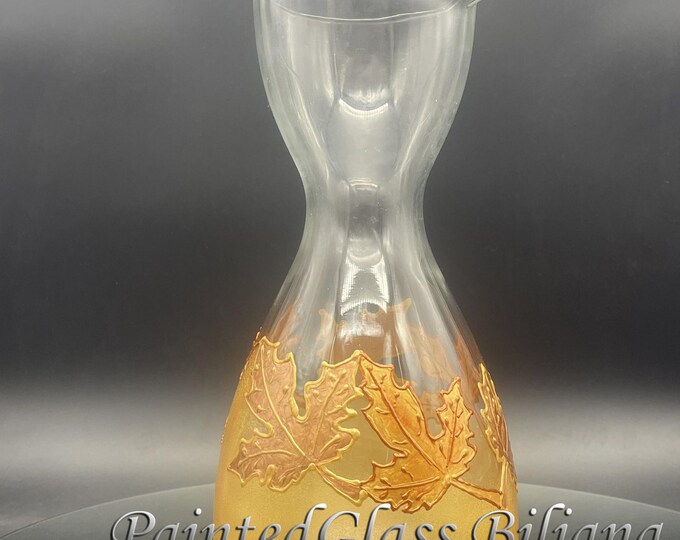 Wine bottle decanter Maple leaf