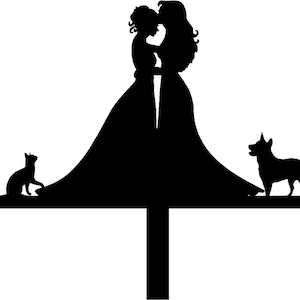 Wedding Cake Topper Lesbian FREE Personalization Laser Cut