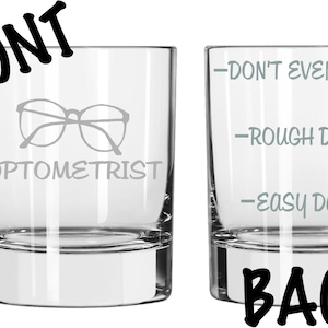 Optometrist Glass  Eye Doctor FUNNY FREE Personalization