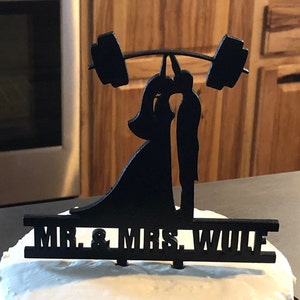 Wedding Cake Topper  Weights FREE Personalization Laser Cut