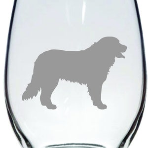 Bernese Mountain Dog Glass FREE Personalization, Dog Mom Dad Christmas Gift