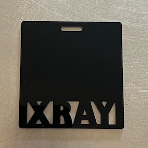 Large Letter Badge Holder Badge Marker XRAY Glitter Colors Acrylic Badge Badge Buddy